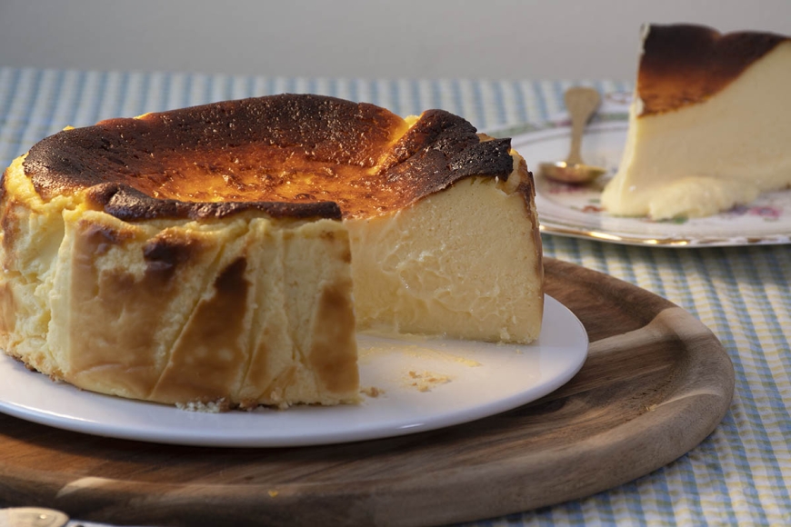 Tarta de queso vasca. Foto: La cocina de Fabrisa.